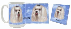 MugWorld Maltese Mug and Coaster Combo
