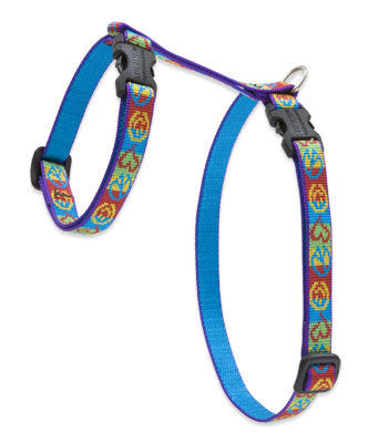 Lupine Peace Pup Small H-Style Harness for Dogs & Cats (1/2 Inch)