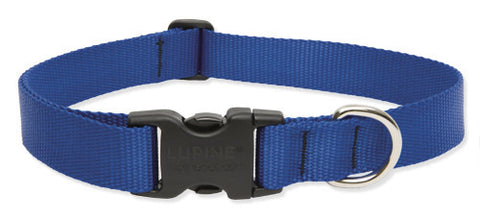 Lupine Solid Blue Dog Collar