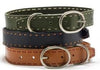 Mascot Signature Lace Cognac Leather Dog Collar