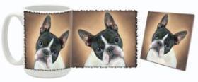 MugWorld Boston Terrier Mug and Coaster Combo Style Three