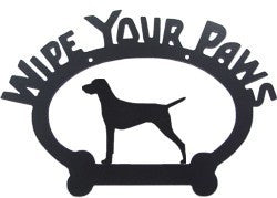 Sweeney Ridge Vizsla Wipe Your Paws Sign