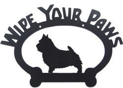Sweeney Ridge Norwich Terrier Wipe Your Paws Sign