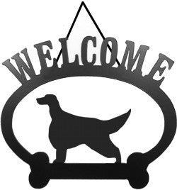 Sweeney Ridge Irish Setter Welcome Sign