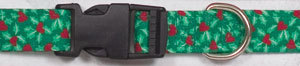 Elmo's Closet Holly Hearts Dog Collar