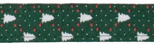 Elmo's Closet Christmas Trees & Hearts Dog Collar