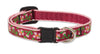 Lupine Cherry Blossoms Small Dog Collar (1/2 Inch)