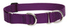 Lupine Solid Black Martingale Dog Collar
