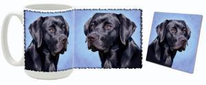 MugWorld Black Labrador Retriever Dog Mug and Coaster Combo Style Two