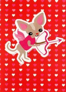Chihuahua Cupid's Arrow Valentine's Day Card