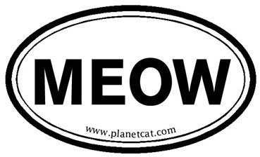 MEOW Euro Sticker