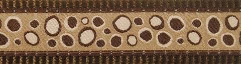 Red Dingo Bedrock Brown Bucklebone Dog Collar