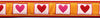 Up Country Hot Hearts Dog Collar