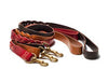 Mascot Signature Braided Cognac Leather Dog Collar