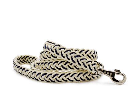 Mascot Sailor's Knot Naturals Navy & Natural Dog Leash