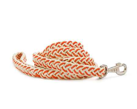 Mascot Sailor's Knot Naturals Orange & Natural Dog Leash