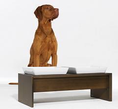 Meshidai Double Mocha Raised Pet Feeder