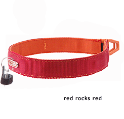 Tazlab Red Rocks Red Safe-t-Stretch Dog Collar