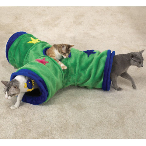 Meow Town Fishy Fun Cat Tunnel Toy