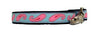 Owen & Olivia Aqua, Pink Paisley Dog Collar