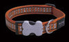 Red Dingo Reflective Bones Purple Dog Collar