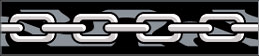Red Dingo Silver & Black Chain Bucklebone Dog Collar
