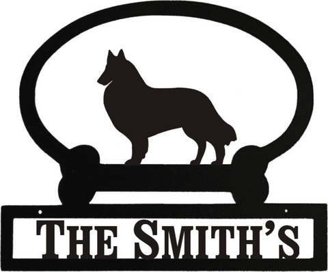 Sweeney Ridge Belgian Tervuren Custom Message Sign