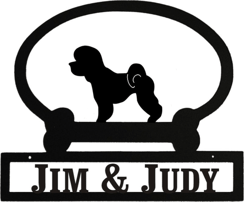 Sweeney Ridge Bichon Frise Custom Message Sign