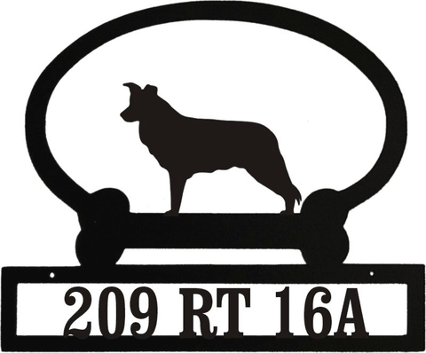 Sweeney Ridge Border Collie Custom Message Sign