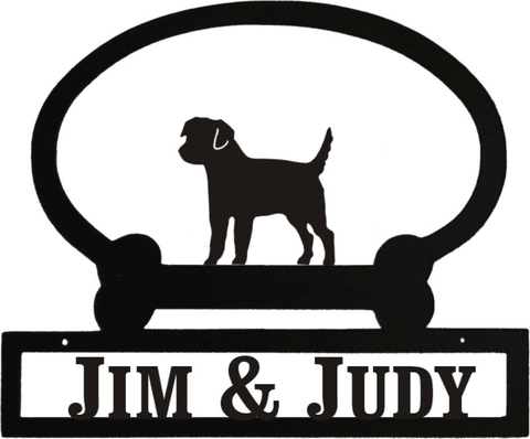 Sweeney Ridge Border Terrier Custom Message Sign