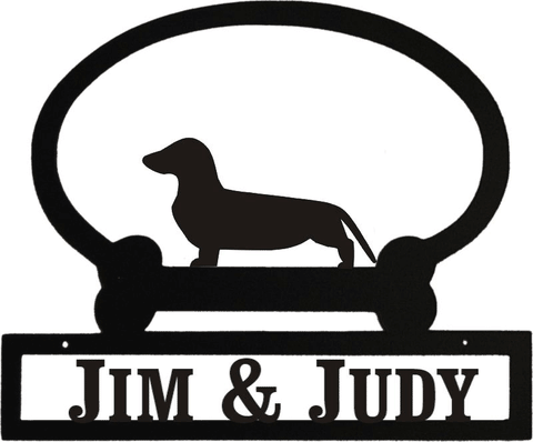 Sweeney Ridge Dachsund Custom Message Sign