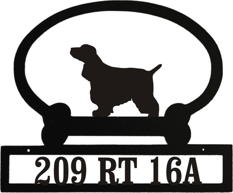 Sweeney Ridge English Cocker Spaniel Custom Message Sign