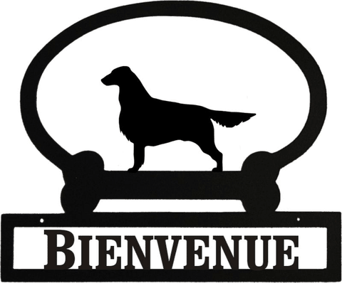 Sweeney Ridge Flat Coated Retriever Custom Message Sign