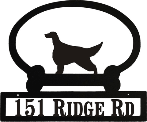 Sweeney Ridge Irish Setter Custom Message Sign