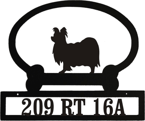 Sweeney Ridge Papillon Custom Message Sign