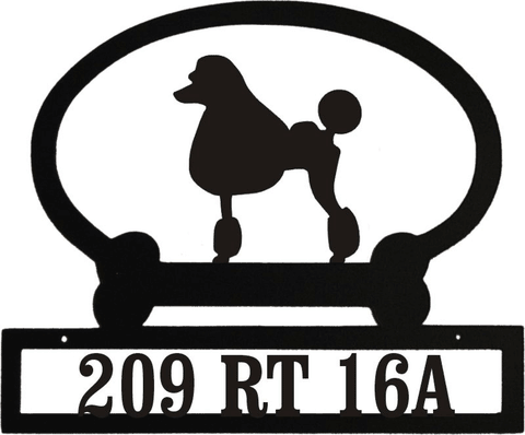 Sweeney Ridge Poodle (Show Cut) Custom Message Sign