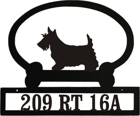 Sweeney Ridge Scottish Terrier Custom Message Sign