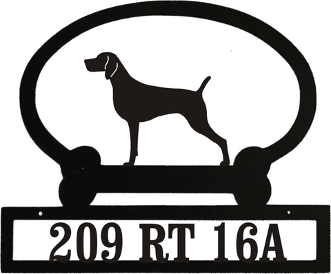 Sweeney Ridge Weimaraner Custom Message Sign