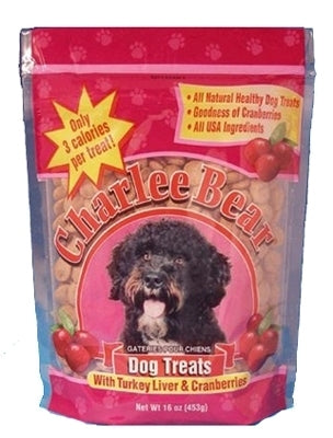 Charlee Bear Turkey Liver & Cranberry Dog Treats (12 Pack)
