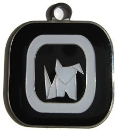 Wagging Green Mod Dog Dog ID Tag