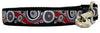 Owen & Olivia Red & Black Circles Dog Collar
