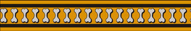 Red Dingo Reflective Bones Orange Dog Collar