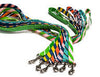 Mascot Old School Repp Green & White Dog Collar