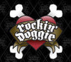 Rockin' Doggie White Glitter Bone Dog Charm