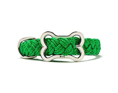 Mascot Sailor's Knot Solids Green Dog Collar