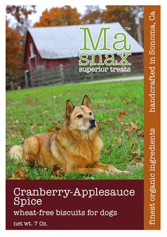 Ma Snax Organic Cranberry & Applesauce Dog Biscuits