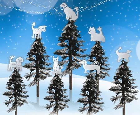 Dog Breed Christmas Tree Toppers