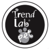 Trend Lab Brown Velour w/Brown Bubbles Print Dog Bed