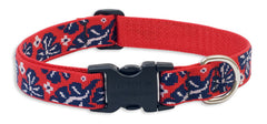 Lupine Wave Hound Large Dog Collar (1 Inch)