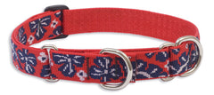 Lupine Wave Hound Large Martingale Dog Collar (1 Inch)